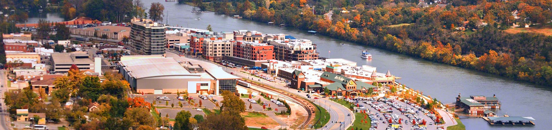 What Branson Landing looks like if you view it from the sky.